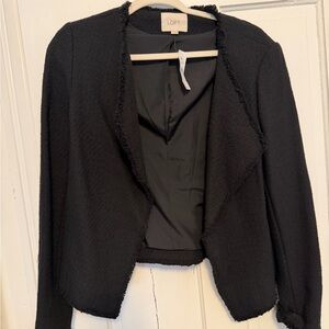LOFT Textured Black Blazer